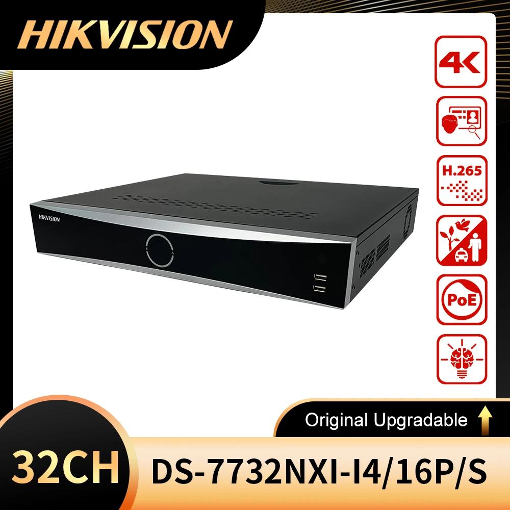 Hikvision AcuSense 4K NVR DS-7732NXI-I4, ִ 4 ä ֺ ȣ, 32-ch 1U, 16 POE, 16 P/S